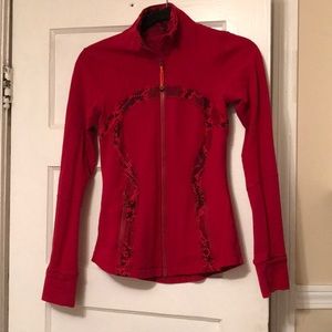 Lululemon Red (Snakesin) Define Jacket Size 4